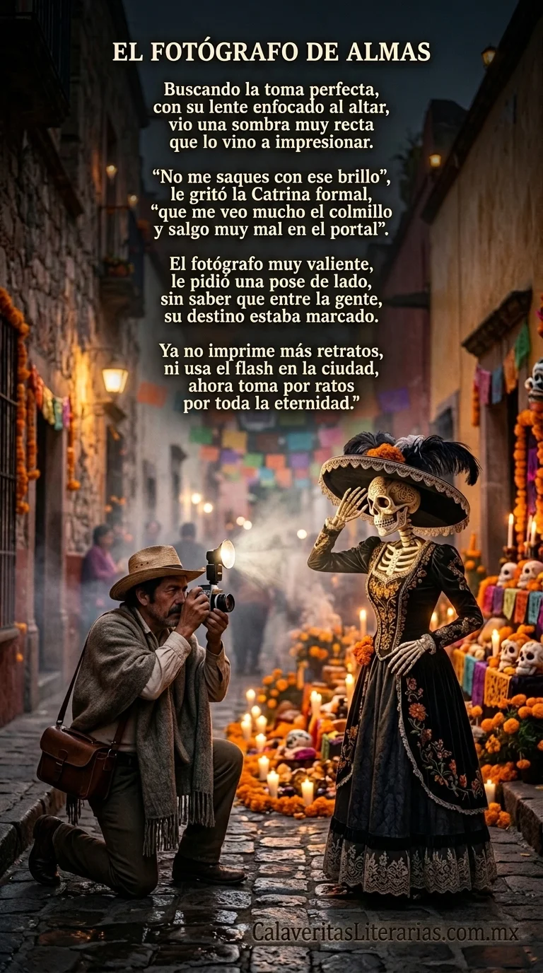 Calaverita Literaria de Día de Muertos - Calaverita 14 - El Fotógrafo de Almas