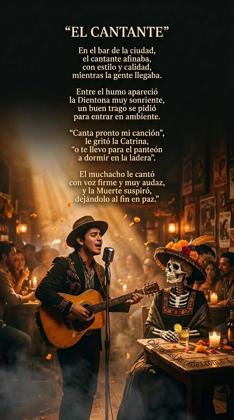 Calaverita Literaria de Día de Muertos - Calaverita 23 - El Cantante