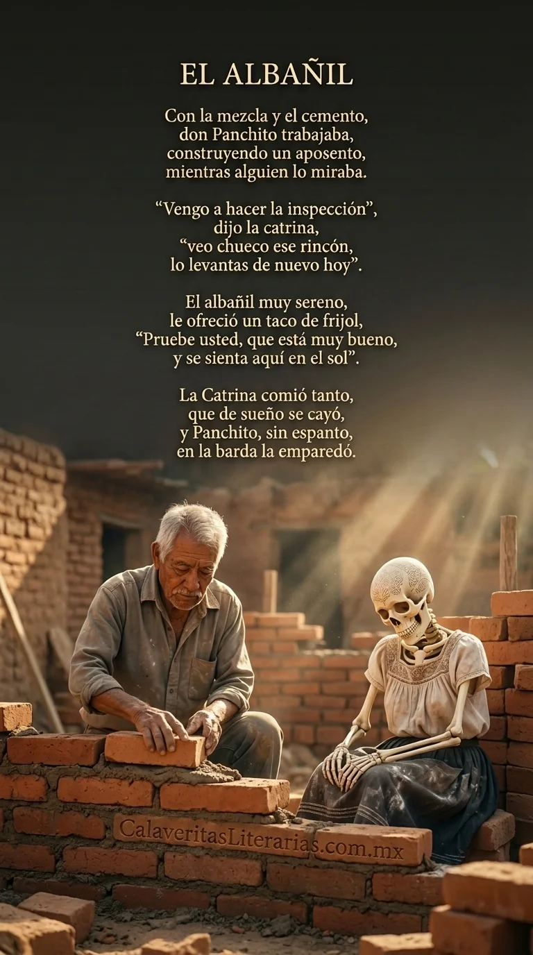 Calaverita Literaria de Día de Muertos - Calaverita 24 - El Albañil (Don Panchito)