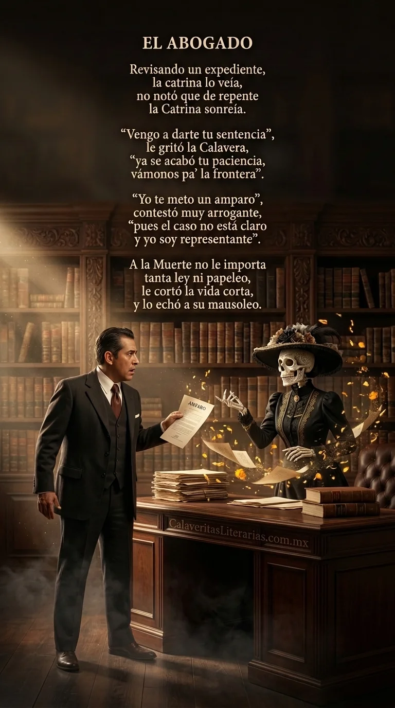 Calaverita Literaria de Día de Muertos - Calaverita 25 - El Abogado