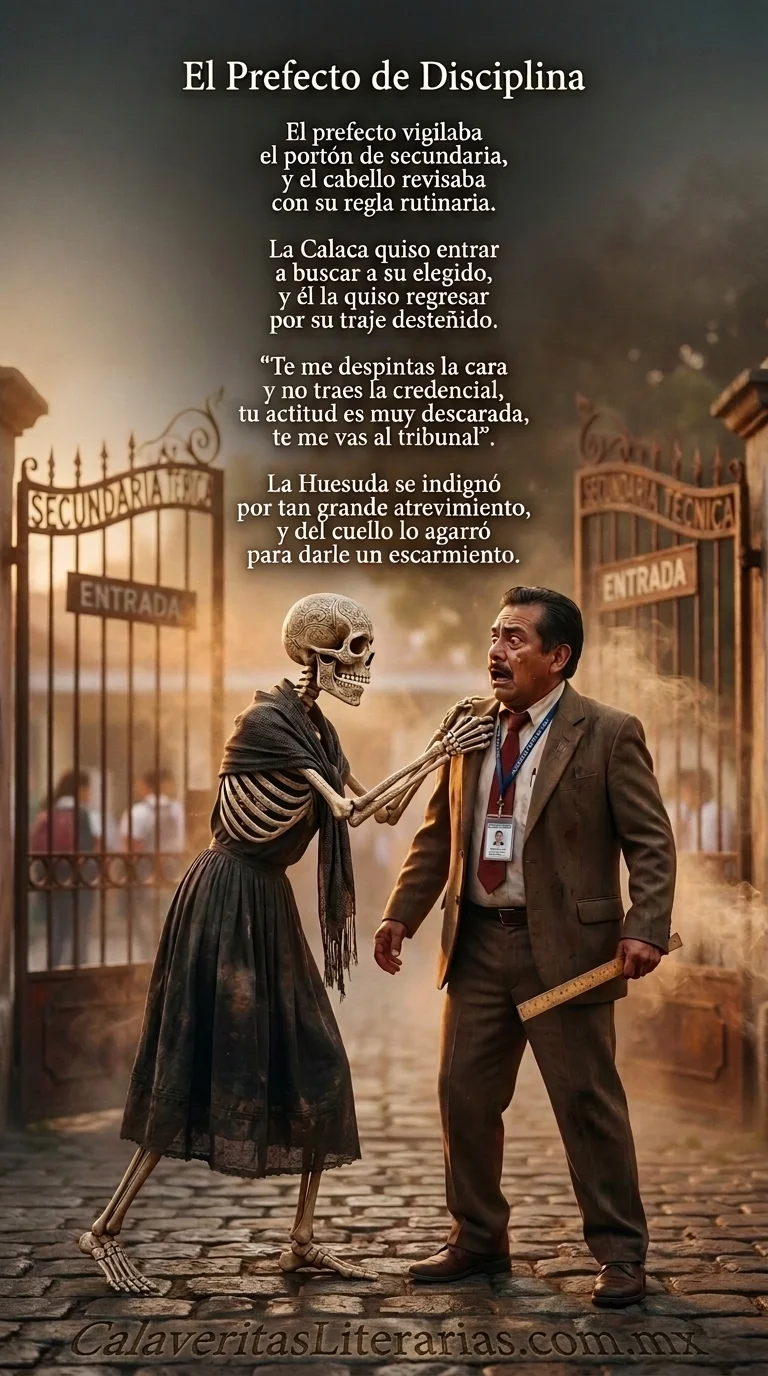 Calaverita Literaria de Día de Muertos - Calaverita 31 - El Profe y la Huesuda